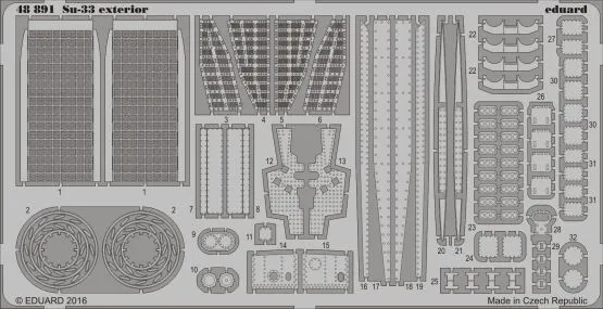 Su-33 P.E. exterior for Kinetic 1:48 Su-33 P.E. exterior for Kinetic 1:48