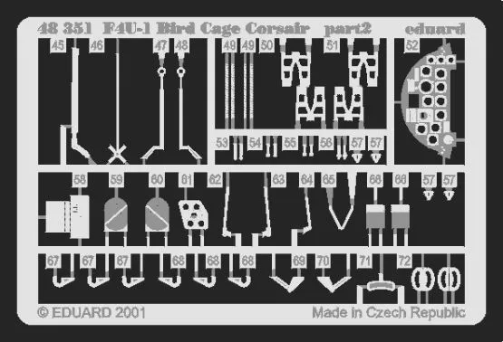 F4U-1 Birdcage P.E. für Tamiya 1:48