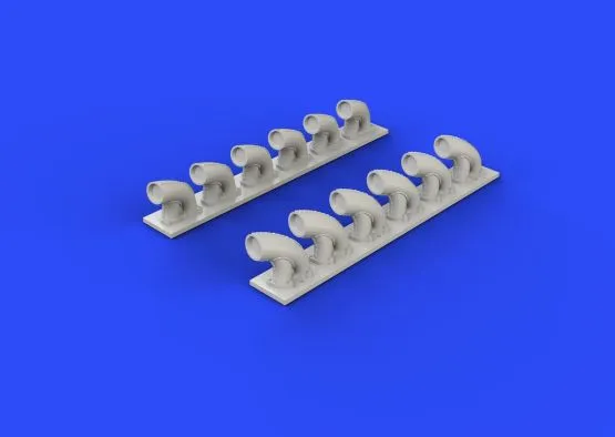 P-39Q/N exhast stacks for Kitty Hawk 1:32 P-39Q/N exhast stacks for Kitty Hawk 1:32