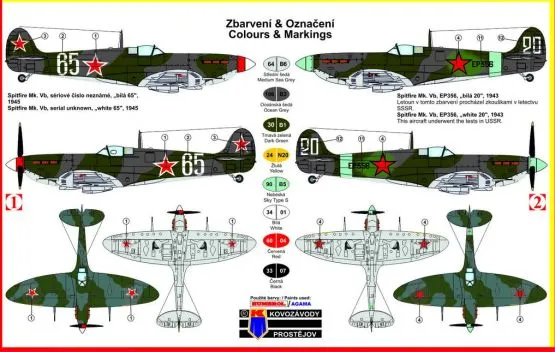 Supermarine Spitfire Mk.Vb - Red Stars 1:72
