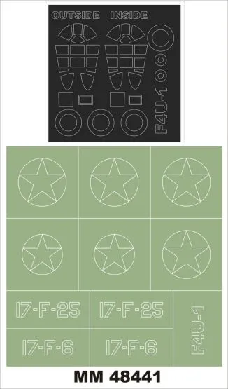 F4U-1 CORSAIR Maxi Mask for Hobby Boss 1:48