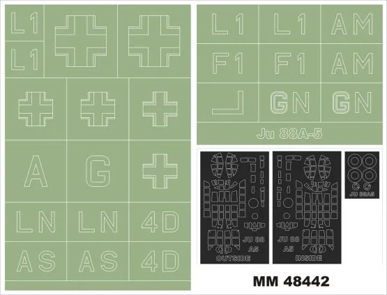 Ju 88A-5 Maxi Mask for ICM 1:48