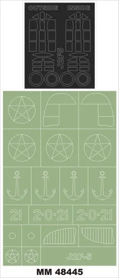 J2F-5 DUCK Maxi Mask für Merit 1:48 J2F-5 DUCK Maxi Mask für Merit 1:48