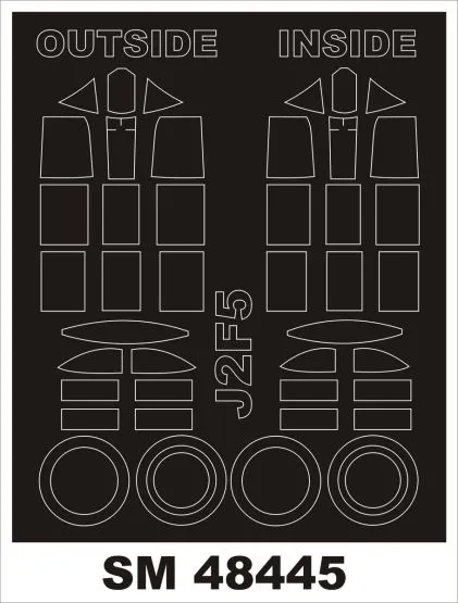 J2F-5 DUCK Mask für Merit 1:48