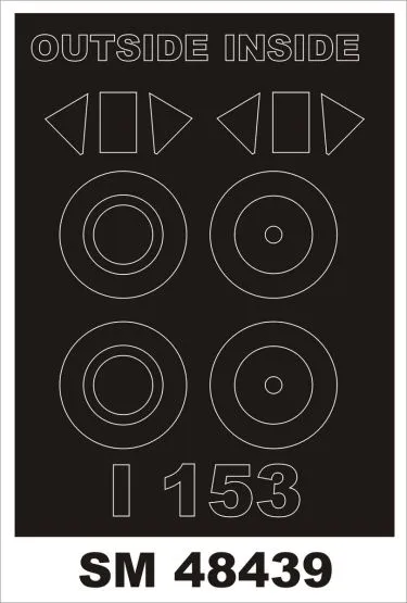 I-153 Chaika mask für ICM 1:48