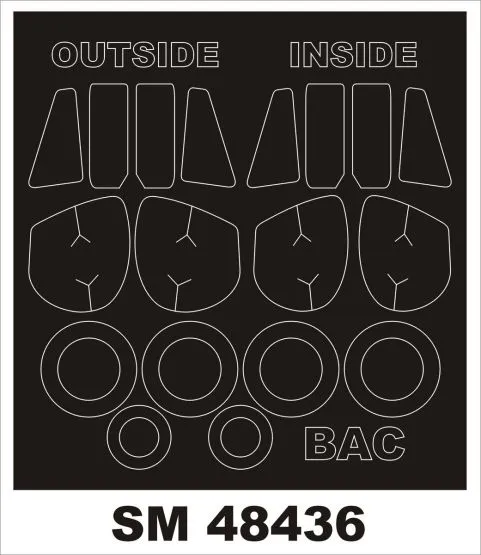 BAC LIGHTNING T.4 Mask for Sword 1:48 BAC LIGHTNING T.4 Mask for Sword 1:48