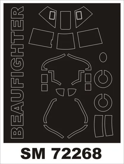 Beafighter Mask for Airfix 1:72