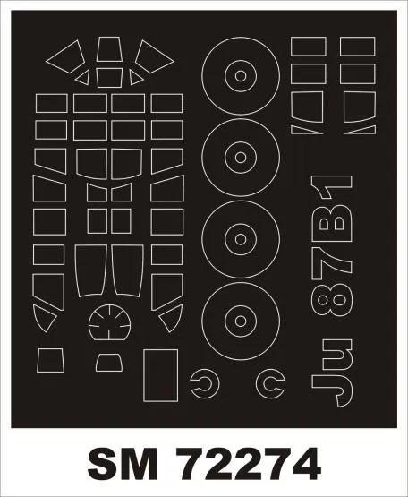 Ju 87B-1 Mask for Airfix 1:72