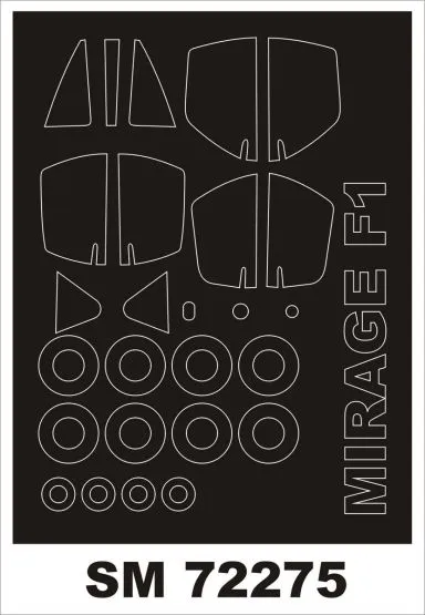 Mirage F.1 Mask for Special Hobby 1:72