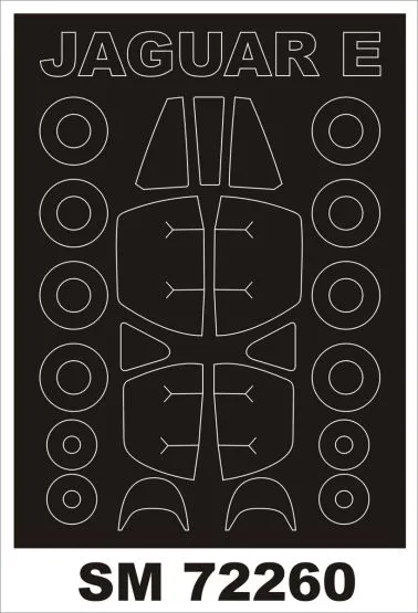 Jaguar E Mask for Hobby Boss 1:72