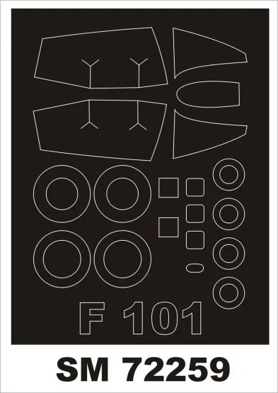 F-101 Voodoo Mask for Valom 1:72