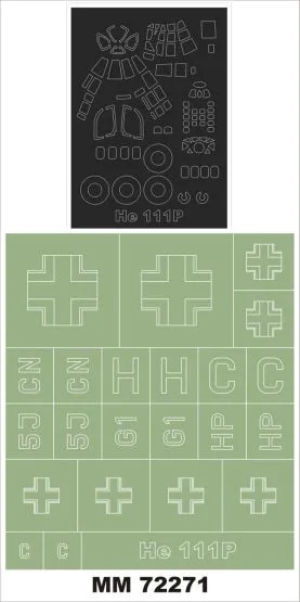 He 111P Maxi Mask für Airfix 1:72