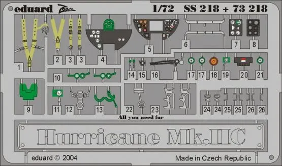 Hurricane Mk.IIC P.E. set für Revell - Zoom 1:72