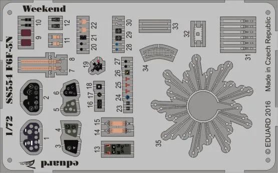 F6F-5N for Eduard (Weekend) - Zoom 1:72