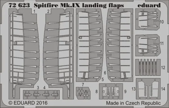 Spitfire Mk.IX landing flaps for Eduard 1:72
