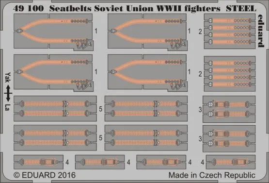 Seatbelts Soviet Union WWII fighters STEEL 1:48