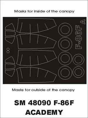 F-86F mask für Academy 1:48
