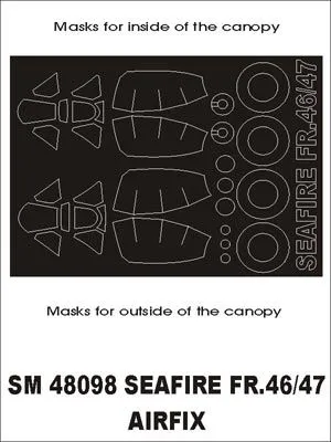 Seafire FR.46/ FR.47 mask for Airfix 1:48
