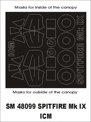 Spitfire Mk.IX mask für ICM 1:48