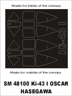 Ki-43 I Oscar mask for Hasegawa 1:48 Ki-43 I Oscar mask for Hasegawa 1:48