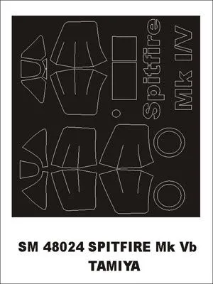 Spitfire Mk.I/ Mk.Vb mask für Tamiya 1:48