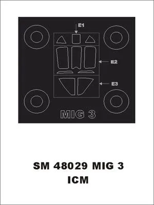 MiG-3 mask for ICM 1:48