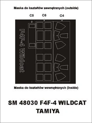 F4F-4 Wildcat mask for Tamiya 1:48