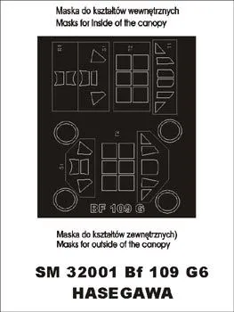 Bf 109G-6 mask for Hasegawa 1:32