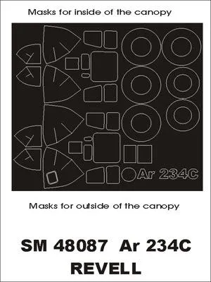 Arado Ar 234C mask for Revell 1:48