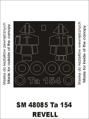 Ta 154 mask für Revell 1:48