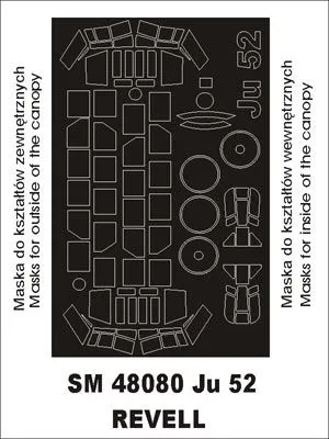 Junkers Ju 52/3M mask für Revell 1:48