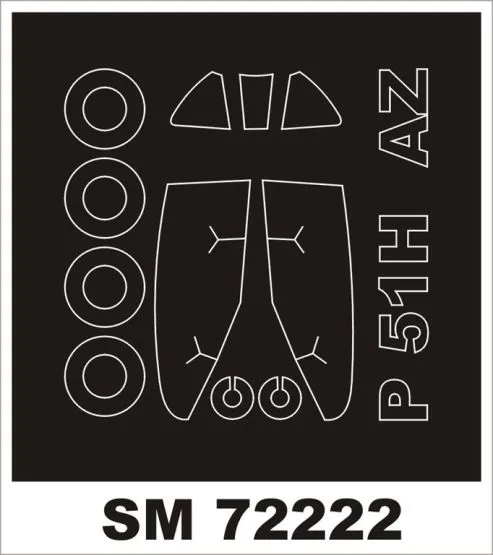 P-51H Mustang mask for RS Model 1:72