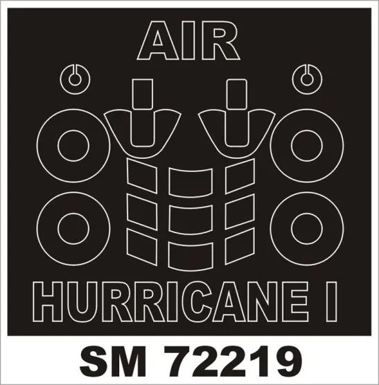 Hurricane I (early) mask for Airfix 1:72