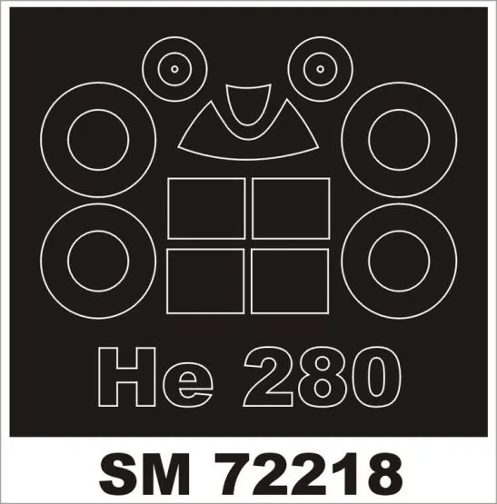 Heinkel He 280 mask for RS Model 1:72