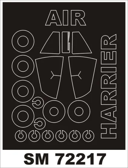 H.S. Harrier GR.3 mask for Airfix 1:72