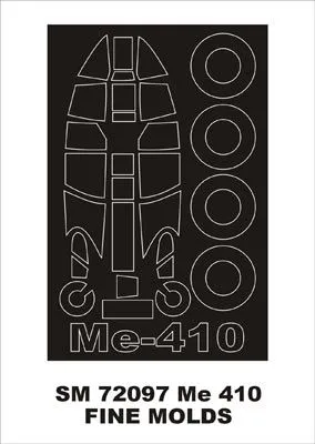 Me 410 mask für Fine Molds 1:72
