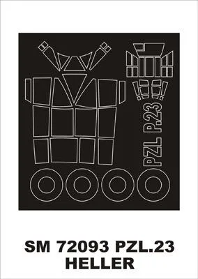 PZL P-23 Karas mask for Heller 1:72