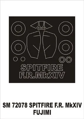 Spitfire FR Mk.XIV mask for Fujimi 1:72