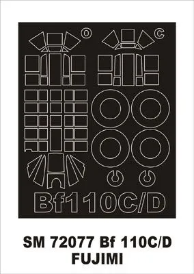Bf 110C/D mask for Fujimi 1:72