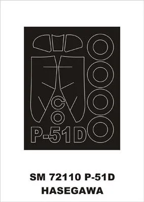 P-51D Mustang mask for Hasegawa 1:72