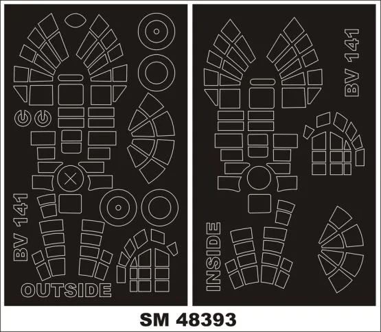 Blohm & Voss BV 141 mask for Hobby Boss 1:48
