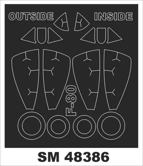 F-80A mask for Hobby Boss 1:48
