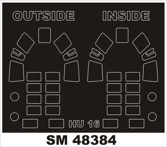 HU-16A mask for Trumpeter 1:48 HU-16A mask for Trumpeter 1:48