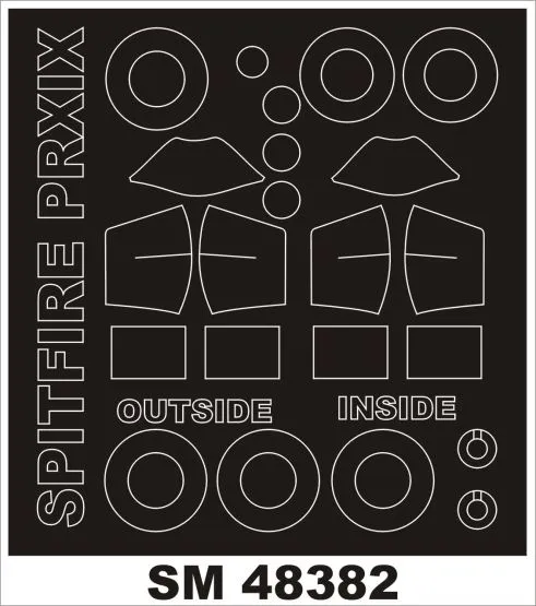 Spitfire PR.XIX mask for Airfix 1:48