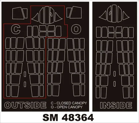 TBD-1 mask für Great Wall Hobby 1:48