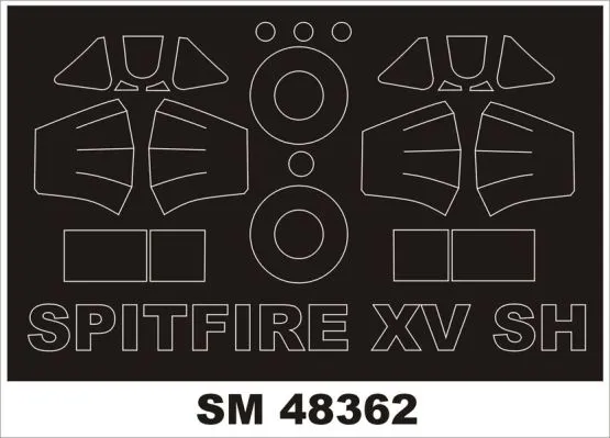 Spitfire Mk.XV mask for Special Hobby 1:48