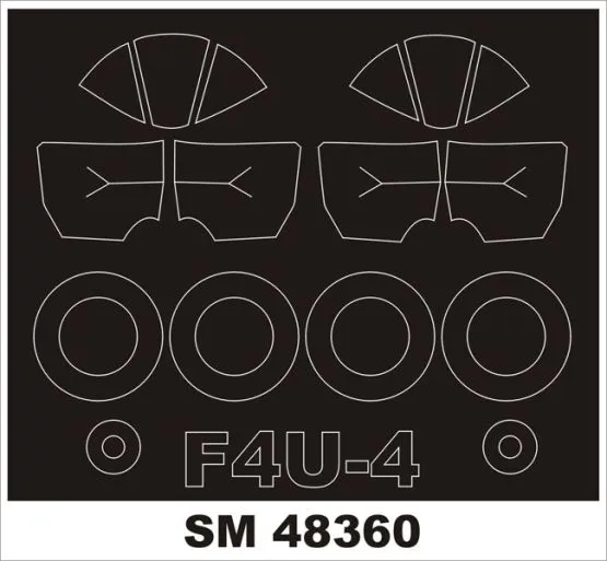 F4U-4 mask für Hobby Boss 1:48