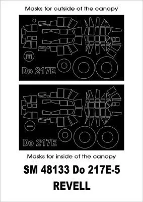 Do 217E-5 mask for Revell 1:48