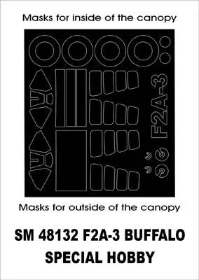 F2A3 Buffalo mask for Special Hobby 1:48 F2A3 Buffalo mask for Special Hobby 1:48