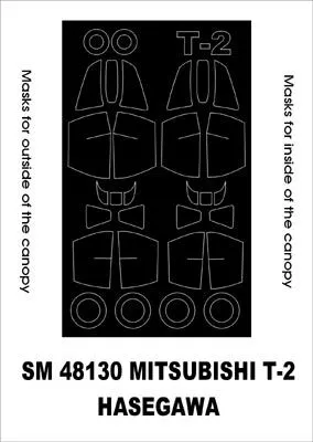 Mitsubishi T-2 mask for Hasegawa 1:48